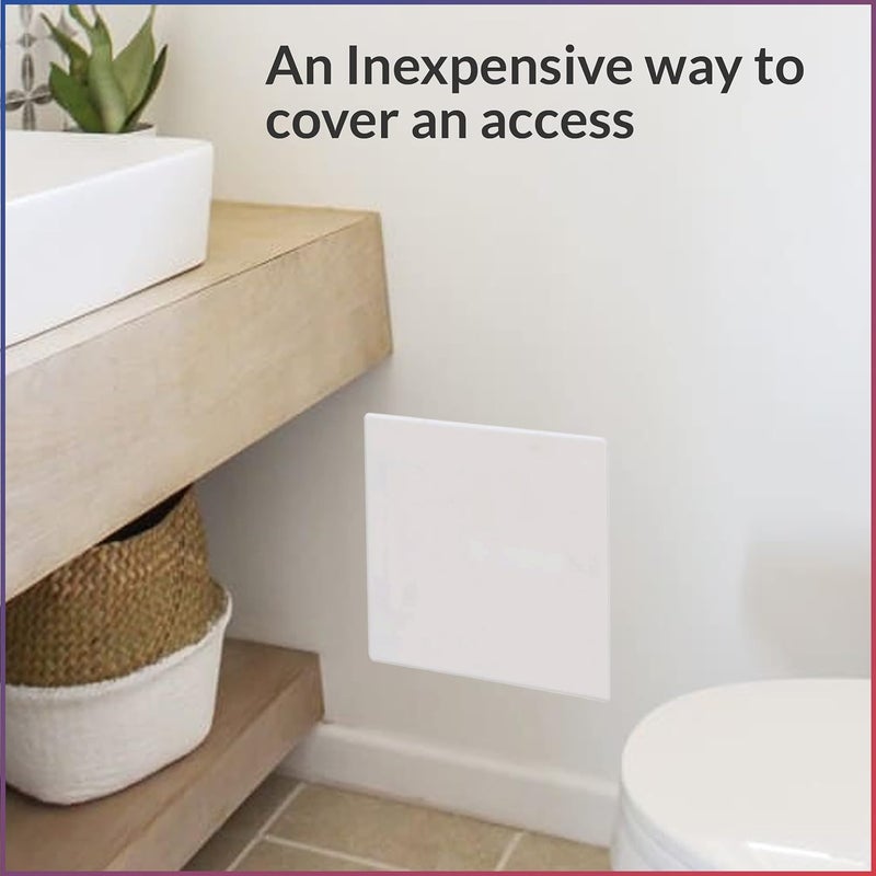 AMERICAN BUILT PRO Home Improvement Access Cover for Drywall, HIPS, Wall Access Door, White, Textured,17"x17" 0D Plumbing, Electrical Access, No Hinges or Springs - Image 4